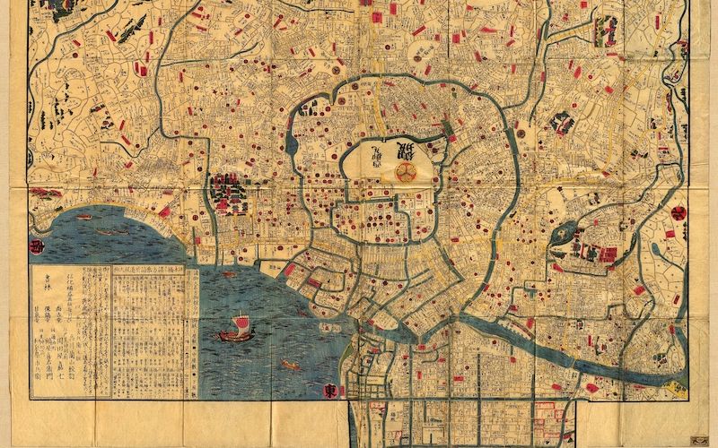 Plan d'Edo 1844-1848 (image Wikipédia)